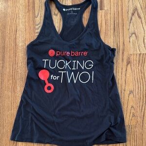 Pure Barre Black Tank Top - Tucking for Two